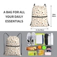 thumbnail image 2 of Naloa Milk Tea Drawstring Backpack String Bag Cinch Water Resistant for Gym Shopping Sport Yoga, 2 of 6