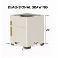 thumbnail image 6 of AFANQI Smart Nightstand w/Security Safe Lock Box, 3-Color Light,Wireless Charging, 6 of 9