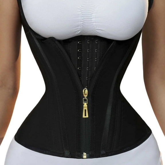 Women's Waist Trainer For Abdomen Control And Upper Back Double Compression Zipper Hook Sports Girdle