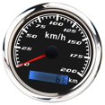 thumbnail image 4 of Impermeable Digital velocímetro coche camión calibre 0-200Km/H 85mm 12x8x12cm Negro Sharpla Velocímetro GPS digital marino, 4 of 8