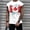 c01White, variante sur LNWUY Débardeur Homme Col Rond Sport Séchage Rapide Léger Imprimé Feuille d'Érable Entraînement Physique Décontracté Été Rouge TG