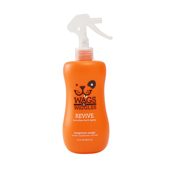 Shampoo en Spray en Seco Wags & Wiggles para Perros Aroma Frutado 355 mL