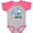 Heather and Hot Pink, variant on Inktastic My Great Uncle Loves Me with Cute Sharks Boys or Girls Baby Bodysuit