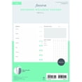 thumbnail image 4 of Filofax Refillable Notebook Refill, A5 Size, Wellness Trackers Pack, White Paper, 8.26" x 5.82", 56 Sheets (B152033), 4 of 5