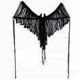 thumbnail image 2 of Halloween Boho Macrame Wall Hanging, Fringe Woven Pumpkin & Bat Shape Tapestry, Cotton Rustic Fall Indoor Decor for Bedroom, Living Room, Mantel (1PC, B), 2 of 9