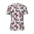 thumbnail image 5 of Wukai Vintage Butterflies Print Men's Short-Sleeved Mesh T-Shirt,Quick-Dry Short Sleeve Workout T-Shirt-, 5 of 8