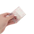 thumbnail image 3 of Unique Bargains 1 Pc Portable Heart Hair Insert Comb Pink Acetate Sheet, 3 of 5
