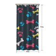 thumbnail image 5 of Cool Pet Background Dog Paw Shower Curtain 36"x72" ,Bathroom Decorative Shower Curtains Set with 12 Hooks,Modern Waterproof Washable Shower Curtain, 5 of 6