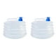 thumbnail image 2 of Outdoor Folding Water Buckets 2Pcs For Camping And Hiking 26X23CM Transparent Water Storage Solution, 2 of 4