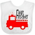 thumbnail image 3 of Inktastic Future Firefighter Cute Red Firetruck Boys or Girls Baby Bib, 3 of 4