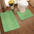 thumbnail image 2 of Honeii Cactus Pattern Bathroom Anti-Skid Pad Bathroom Mat Vintage Seamless Pattern Not-Slip Toilet Rug Set, 2 of 6