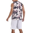 thumbnail image 2 of Sikiie Lilies Flowers Basketball Jersey Reversible Men's Mesh Athletic Sports Shirts Training Practice S-4XLMedium, 2 of 6