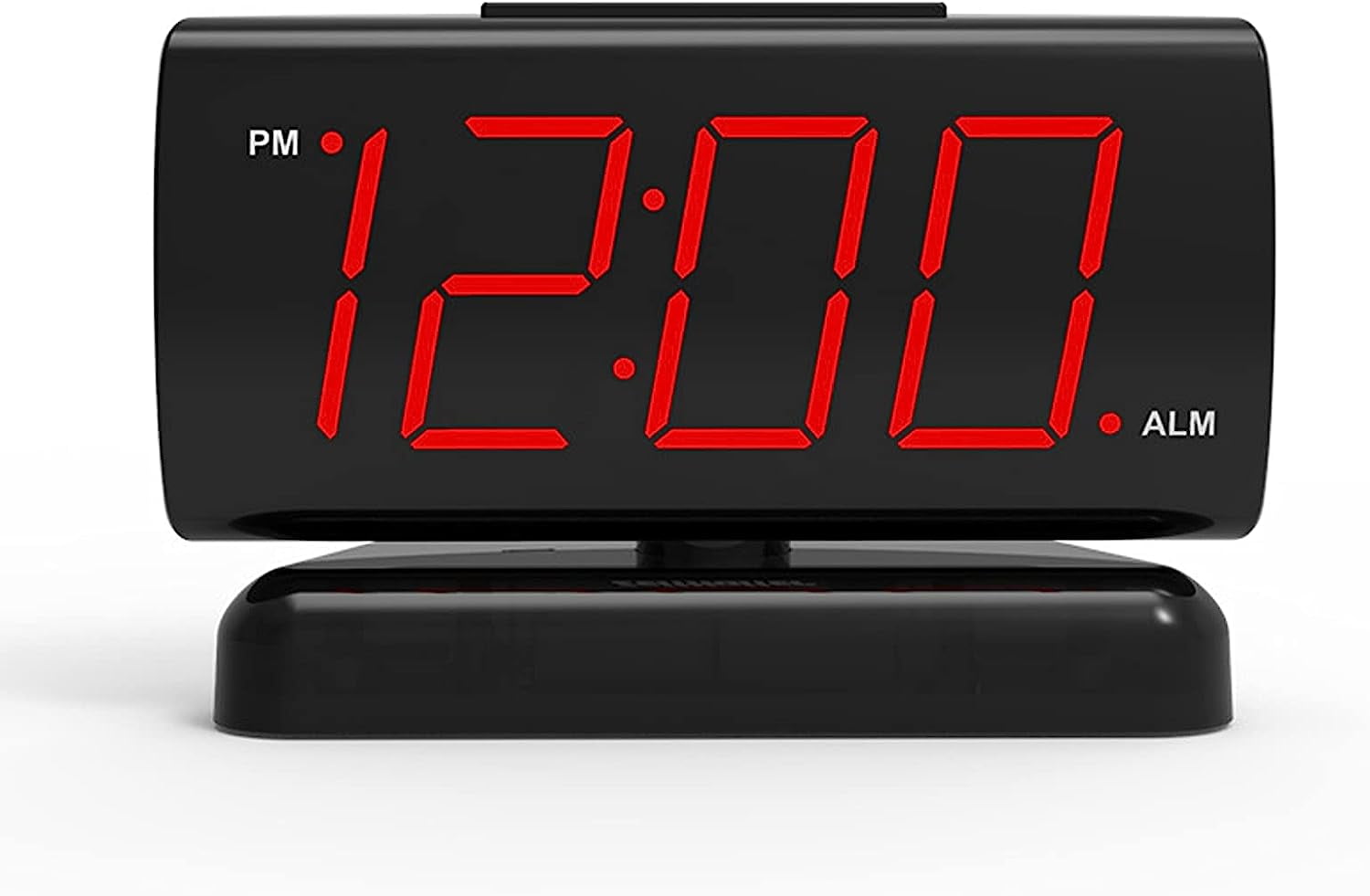 Alarm Clock for Bedroom, 5" Large LED Digital Clock for Seniors