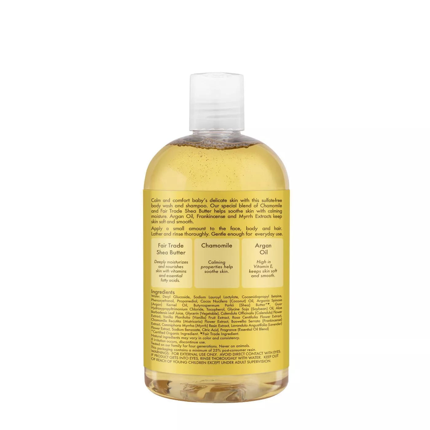 Shea Moisture Raw Shea Chamomile & Argan Oil Baby Head-To-Toe Wash & Shampoo - 13 Oz.,Pack of 2