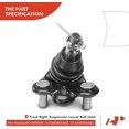 thumbnail image 6 of A-Premium 6Pcs Front Kit, Lower Control Arm, Tie Rod End, Ball Joint, Compatible with Honda Civic 2006 2007 2008 2009 2010 2011 1.3L 1.8L Naturally Aspirated Replace# 53540SNAA01, 53540SNAA02, 6 of 8