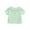 Green, variant on lmcalzta Baby Short Sleeve T-Shirts for Girls Soft Cotton Ruffle Sleeve Tee Tops Button Collared Tshirts(6 Months-7 Years)
