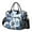 Blue Pioneer Flower-6, variant on OBREWU Blue Pioneer Flower Women's Insulated Leakproof Large Lunch Bag, Oxford Cloth