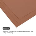thumbnail image 4 of Unique Bargains EVA Foam Sheets Brown 2 Inch x 2 Inch 1mm Thick Crafts Foam Sheets 5Pcs, 4 of 6