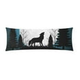 thumbnail image 2 of ABPHOTO Wolf Long Body Pillowcase Pillow Cover Pillowslip 20x60 inch, 2 of 2