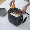 thumbnail image 4 of High Capacity Food Thermal Lunch Bag Waterproof Oxford Cloth Insulated Heat Handbags Portable Travel Crossbody Tote Organizer, 4 of 9