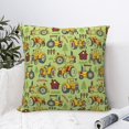 thumbnail image 4 of Pofeuu Cute Tractor Print Double-sided plush pillowcase Square Throw Pillow Covers Pillows Cover for Living Room Bedroom Sofa Couch Cushion Cover（No pillow core）-12"x12", 4 of 7