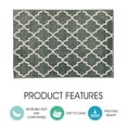 thumbnail image 5 of Stair Treads Non-Skid Safety Stair Mat, Landing Rug | Trellisville Collection Slip Resistant Indoor carpets for Home (Includes Adhesive Tape) | 2 ft x 3 ft Vibrant, Teal-White, 5 of 7
