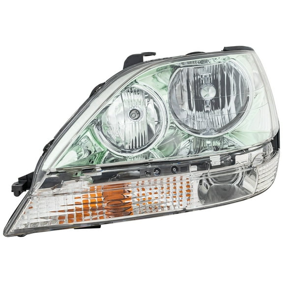 Headlight Compatible with LEXUS RX300 01-03 LH Assembly Halogen Chrome Interior
