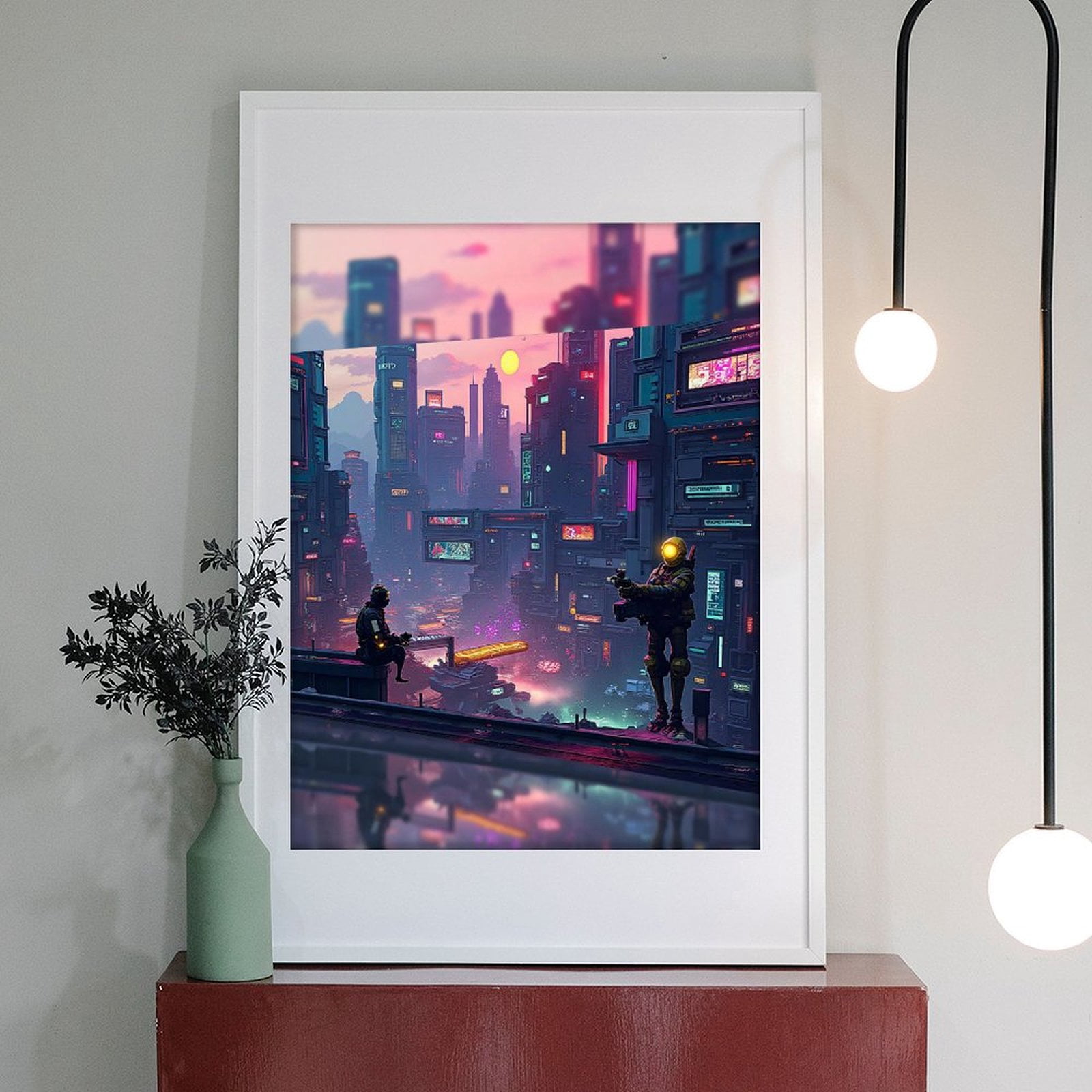 Diamond Art Kits for Adults - Cool Cyberpunk Cityscape Print No.27 5D Frameless Dimond Painting Kit for Adults Beginner, Round Diamond Kits for Home Wall Decor, Gift for Women