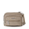 thumbnail image 1 of Baggallini Bolso bandolera pequeño con triple cremallera para mujer - Riñonera convertible de 8x6 pulgadas - Ligero resistente al agua, 1 of 5