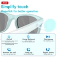thumbnail image 3 of Gafas de sol inteligentes Bluetooth XO Smart Audio, color verde, 3 of 6