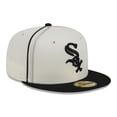 thumbnail image 3 of Men's New Era  Cream/Black Chicago White Sox Chrome Sutash 59FIFTY Fitted Hat, 3 of 5