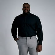 Big & Tall Haggar Premium Comfort Wrinkle Resistant Dress Shirt Color: Black Size: 19 35/6T