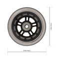 thumbnail image 2 of 1 Pair Scooter Wheels Mute Replacement Wheels For Luggage Suitcase Baby Swing Car, 2 of 3