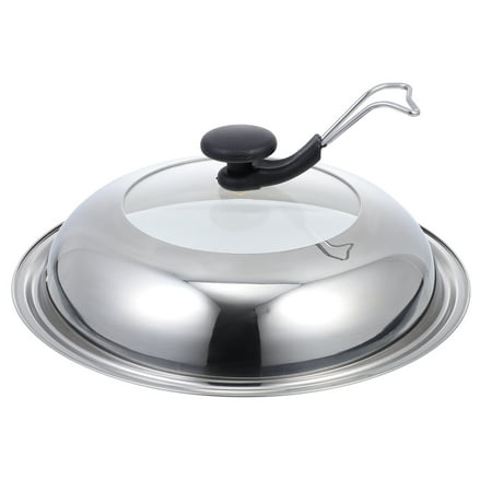

Stainless Steel Pot Cover Household Visible Pan Lid Frying Pan Lid Cooking Supply