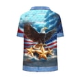 thumbnail image 6 of successthop Independence Day T Shirt Women Flags Plus Size Summer Shirts Festival Top Crewneck Short Sleeve Clothes XL, 6 of 7