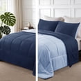 thumbnail image 1 of Exclusivo Mezcla Ensemble de Couette Léger Réversible Format Simple, Couette Alternative au Duvet avec 1 Taie d'Oreiller, Literie Format Simple, 1 of 6