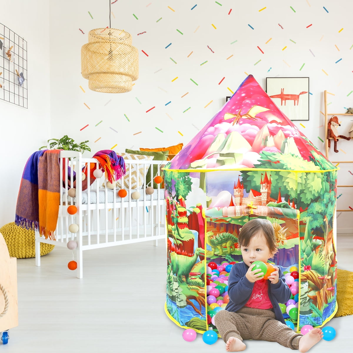 Buy AoHao Dinosaur Discovery Play Tent with Roar Button Foldable Kids