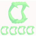 thumbnail image 1 of Colmillos de Halloween que brillan en la oscuridad, paquete de 100 unidades Dreidel Co., 1 of 9