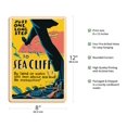 thumbnail image 2 of Just One Long Step to Sea Cliff Long Island - New York World's Fair - WPA Federal Art Project - Vintage Travel Poster c.1939 - 8 x 12 inch Vintage Wood Art Sign, 2 of 4
