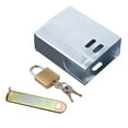 thumbnail image 2 of Maoww Outdoor Faucet Lock Cover Anti Theft Tap Padlock for Park Silver Square, 2 of 9