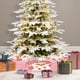 thumbnail image 5 of Fiudx Decoraciones navideñas para interiores Nueva falda para árbol de Navidad, estilo rosa, decoración navideña, falda para árbol, decoración inferior para árbol de Navidad, delantal, regalo, 5 of 6