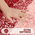 thumbnail image 3 of Buganda Luxury U-Shaped Bathroom Rugs, Super Soft and Absorbent Microfiber Toilet Bath Mats, Non-Slip Contour Bathroom Carpets with Rubber Backing, 20X24, Red, 3 of 7