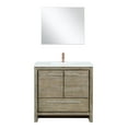 thumbnail image 6 of Lafarre 36 in W Rustic Acacia Bath Vanity, Cultured Marble Top and Rose Gold Faucet Set, 6 of 6