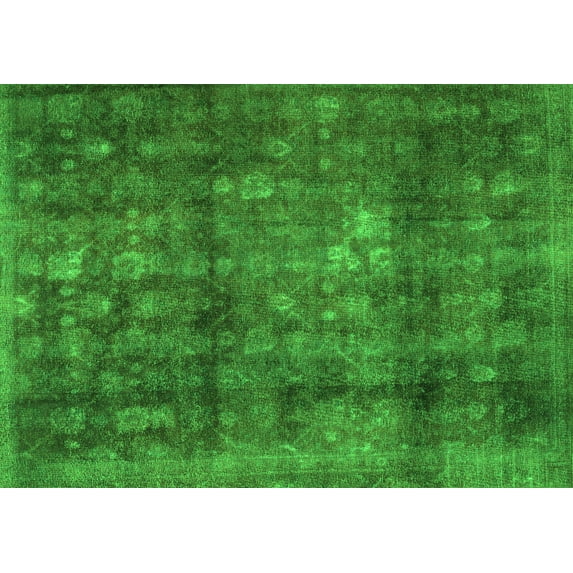 Ahgly Company Indoor Rectangle Persian Green Traditional Area Rugs, 8' x 10'