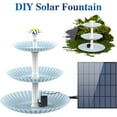 thumbnail image 2 of AISITIN 3-Tiered Bird Bath with 2.5W Solar Pump, Garden Decoration, 2 of 8