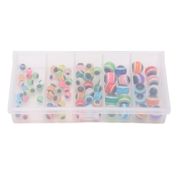 Estink Float Balls Stopper, 100pcs Glossy Opening Fishing Beads With Storage Box For Anglers