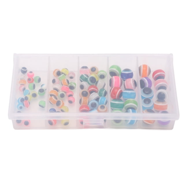Fishing Beads, Bright Color Glossy Opening Float Balls Stopper With Storage Box For Outdoor