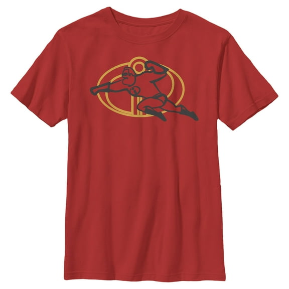 Boy's The Incredibles 2 Flying Dad Logo Graphic Tee Red X Large