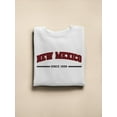 thumbnail image 3 of Retro College New Mexico Sweatshirt Women -Image by Shutterstock, Female Small, 3 of 4