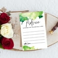 thumbnail image 4 of Koyal Wholesale Ombre Green Watercolor Wedding Advice & Well Wishes Guest Book Cards for Bride and Groom, 56 Pack, 4 of 5
